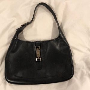 Gucci Jackie O hobo black leather
